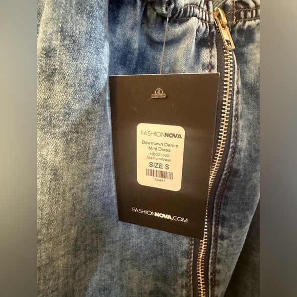 Downtown Denim Mini Dress - Picture 8 of 9